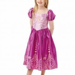 Rubies Deerfield Disney Princess Rapunzel Tangled Size Small 4-6 Girls Costume Tiara Wand And Wig Costumes