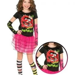 Rubies Deerfield Disney The Muppets T-Shirt Tutu Skirt Arm And Leg Warmer Size STD Girls Costume Costumes