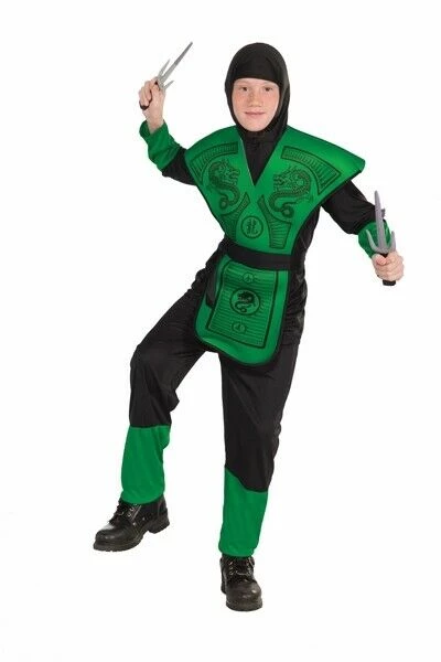 Tomfoolery Ninja Black Green Book Week Halloween Party Boys Costume Costumes 3 Tomfoolery Ninja Black Green Book Week Halloween Party Boys Costume Costumes