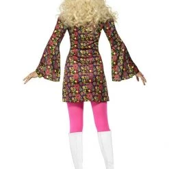 Smiffys 60s Hippie Hippy Groovy Psychedelic Ladies Size Med 12 -14 Costume