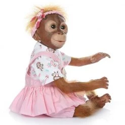 AliExpress Realistic New Born Baby Monkey Doll With Dummy & Toy 52cm Posable