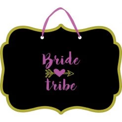 Balloon Agencies Party Supplies Bachelorette Bride Tribe Chalkboard Sign MDF Party Decoration