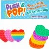 Unbranded Pop Its Heart Fidget Toy Push Bubble Stress Relief Kids Pop It Tiktok 2021 NEW