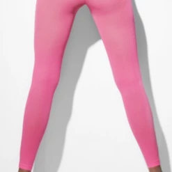 Unbranded Fluro 80s Opague Costume Footles Tights | Neon Pink Neon Green Neon Orange Pants Costume Accessories