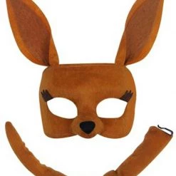 Sweidas Costume Accessories Australian Kangaroo Mask & Tail Costume Kit