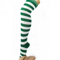 JD Party Over The Knee High Socks Thick Stripes Ladies Girls Women Cheerleader Costume Accessories
