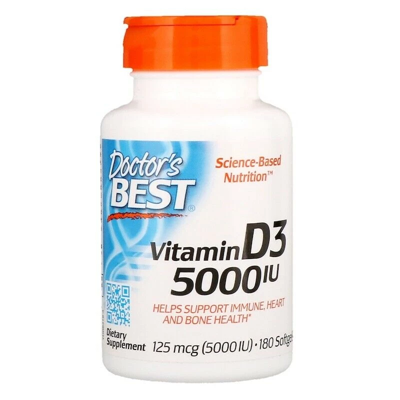 IHerb Health & Beauty Doctor's Best Best Vitamin D3 5000 IU 180 Softgels 1 IHerb Health & Beauty Doctor's Best Best Vitamin D3 5000 IU 180 Softgels