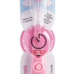 MDI Australia Pink Unicorn Light Up Toothbrush Kids For Ages 3+ Flashes For 2 Minutes Teeth