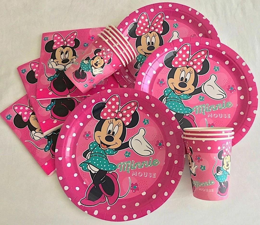 Balloon Agencies Minnie Mouse Party Supplies Pack 40, 8 Plates, 8 Cups, 8 Lootbags, 16 Napkins 2 Balloon Agencies Minnie Mouse Party Supplies Pack 40, 8 Plates, 8 Cups, 8 Lootbags, 16 Napkins