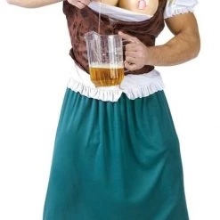 Sweidas Bavarian Beauty With Beer Tap Bust Oktoberfest Funny Mens Costume