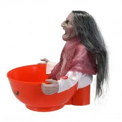 Kmart Animated Motion Activated Light Up Talking Witch Candy Lollie Bowl Halloween