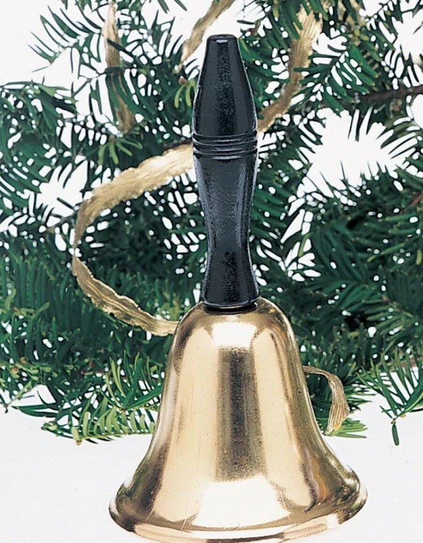 Rubies Deerfield Costume Accessories Santa Claus Christmas Hand Bell 10cm Gold Bell Xmas Costume Accessory 2 Rubies Deerfield Costume Accessories Santa Claus Christmas Hand Bell 10cm Gold Bell Xmas Costume Accessory