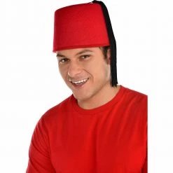 Balloon Agencies Burgundy Fez Adult Costume Hat Costume Accessories