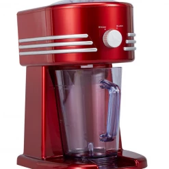 Unbranded Home & Garden Red Frozen Drink Maker Stainless Steel Cutting Blade Two Shaving Setting Classic
