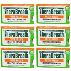 IHerb Health & Beauty Therabreath Fresh Breath Chewing Gum Xylitol Eliminates Bad Breath Halitosis