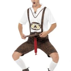 Smiffys Costumes Brad Wurst Lederhosen Oktoberfest Bavarian Beer Mens Costume 7 Smiffys Costumes Brad Wurst Lederhosen Oktoberfest Bavarian Beer Mens Costume