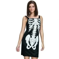 Unbranded Halloween Costumes Skeleton Black Dress Halloween Ladies Costume