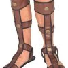 Tomfoolery Roman Egyptian Viking Medieval Gladiator Sandals Mens Costume Shoes Costume Accessories