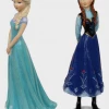 MAL Home & Garden Disney Frozen Anna And Elsa Ornament Statues 13cm Tall Girls Bedroom Decor