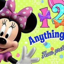 Hallmark Party Supplies Disney Minnie Mouse Bow-tique Birthday Party Backdrop Wall Decoration