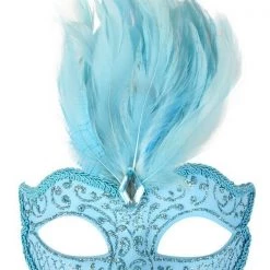 Tomfoolery Burlesque Glitter Masquerade Mask With Feathers And Gem Costume Mask 33 Tomfoolery Burlesque Glitter Masquerade Mask With Feathers And Gem Costume Mask