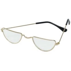 Rubies Deerfield Round Square Santa Claus Glasses Christmas Glasses Costume Accessory