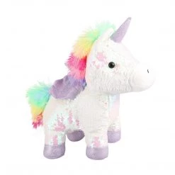 Kmart Home & Garden Cute Stuffed Animal Light Up Sequin Unicorn Plush Kids Soft Toy