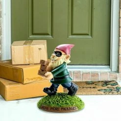 Williamvalentine The Porch Pirate Garden Gnome Statue Yard Lawn Amazon & EBay Package Stealer Home & Garden