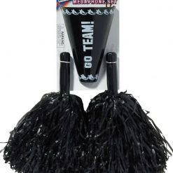 Morris Costumes Cheerleader Costume Pom Pom & Megaphone Pink Red White Black Blue Green Burgundy Costume Accessories 12 Morris Costumes Cheerleader Costume Pom Pom & Megaphone Pink Red White Black Blue Green Burgundy Costume Accessories
