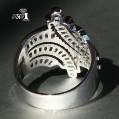 AliExpress Fashion Princess Cut 4.4 CT White Zircon Silver Engagement Wedding Party Fashion Jewelry