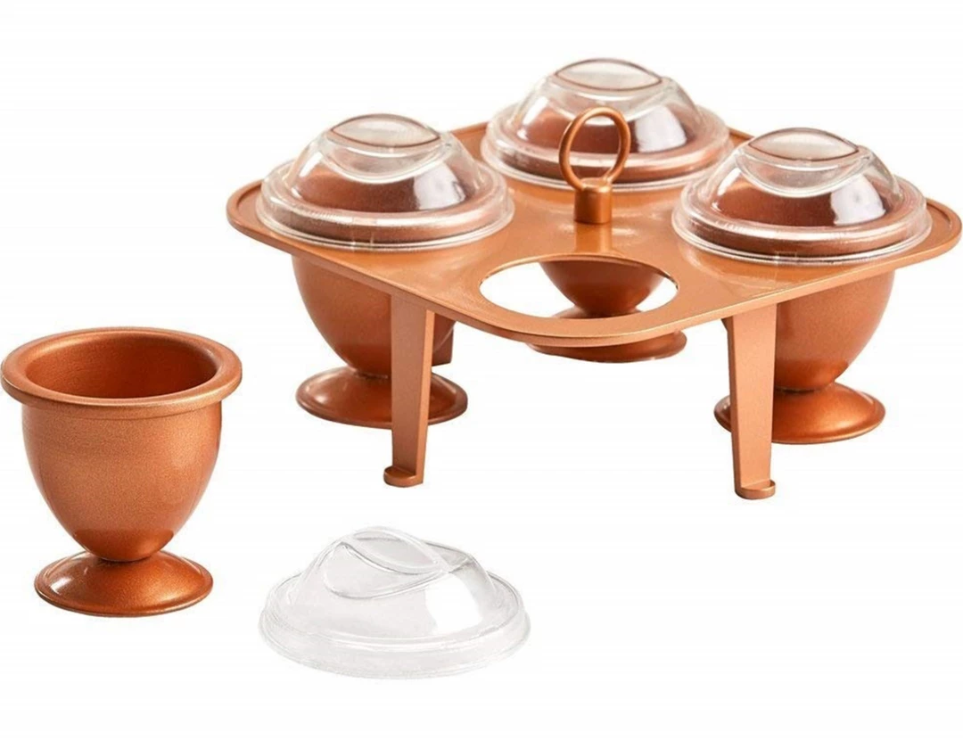 CATCH Copper Chef Non Stick 4 XL Copper Boiled Poached Egg Makers Omelete Home & Garden 1 CATCH Copper Chef Non Stick 4 XL Copper Boiled Poached Egg Makers Omelete Home & Garden