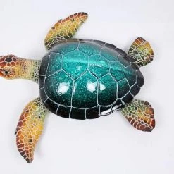 MAL 38cmx40cm Realistic Marble Coloured Turtle (Resin) Garden Ornament Home & Garden