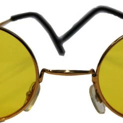 Unbranded 60s Hippie Sunglasses Blue Purple Yellow Green Pink Beatles John Lennon Glasses Costume Accessories