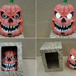 Aussie Toys Talking Pumpkin Flashing Eyeballs Scary Sounds Motion Activated Halloween Prop 17 Aussie Toys Talking Pumpkin Flashing Eyeballs Scary Sounds Motion Activated Halloween Prop