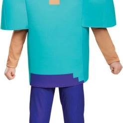 Morris Costumes Boys Steve Classic Deluxe Prestige Kids Costume Minecraft
