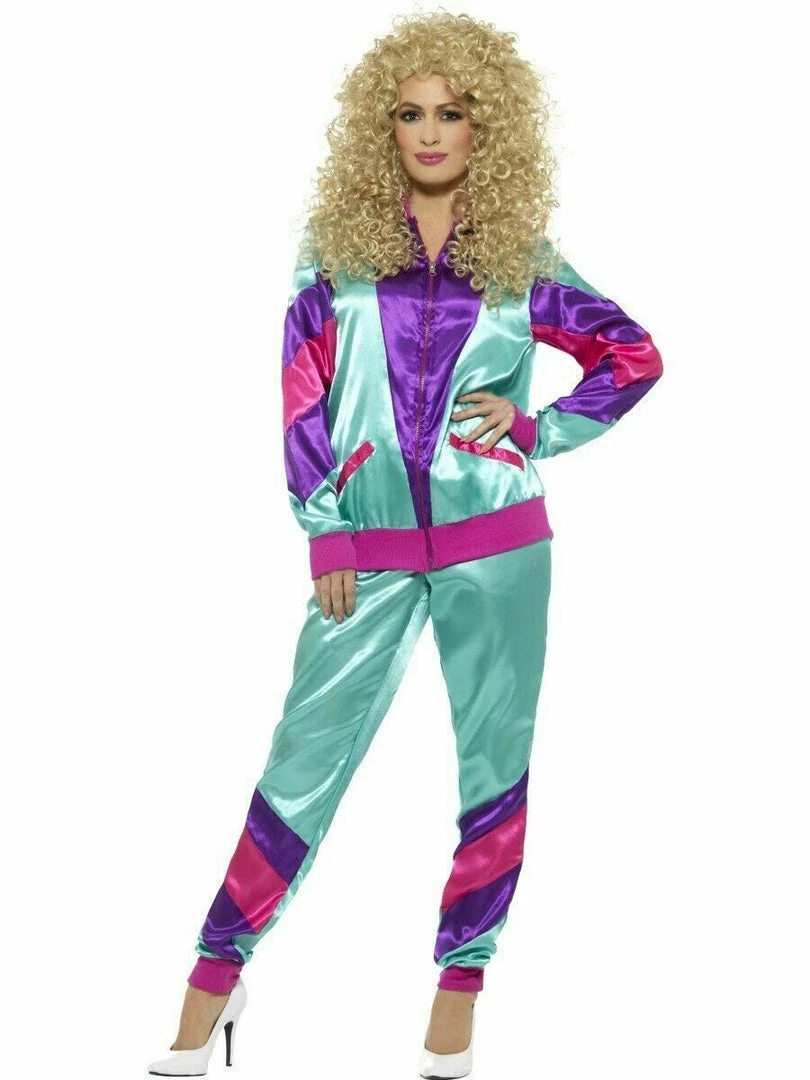 Smiffys Costumes Neon 90s 80s Height Of Fashion Shell Suit Tracksuit Mens Ladies Costume 9 Smiffys Costumes Neon 90s 80s Height Of Fashion Shell Suit Tracksuit Mens Ladies Costume