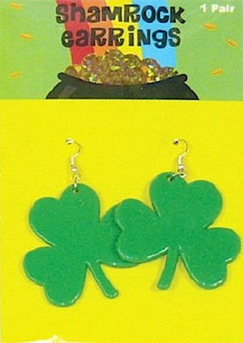 Aussie Toys St. Patrick's Day Irish Dangling Shamrock Earrings And Shamrock Necklace Jewellery 1 Aussie Toys St. Patrick's Day Irish Dangling Shamrock Earrings And Shamrock Necklace Jewellery