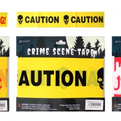 JD Party Police Line Crime Scene Caution Warning Keepout Halloween Decoration