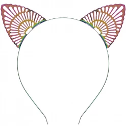 Balloonagencies Colorful Filigree Cat Ears Headband Costume Accessory Costume Accessories