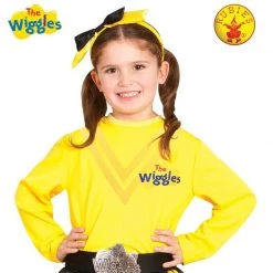 Rubie's Emma Yellow The Wiggles Girls Top Skirt Bow And Belt Costume