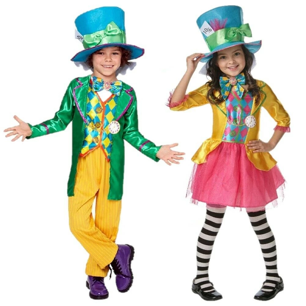 Rubie's Mad Hatter Boys Girls Deluxe Book Week Costume 1 Rubie's Mad Hatter Boys Girls Deluxe Book Week Costume