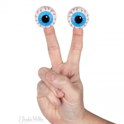 WILLVAL 3 X Coloured Eyeball Finger Puppets Eyes On Your Fingers Halloween Party Joke Halloween Costumes