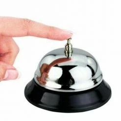 JD Party Call Bell Reception Desk Restaurant Hotel Kitchen Service Steel Ring Ringer Loud
