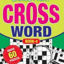 Aussie Toys Home & Garden A4 Large Print Crossword Puzzle Books Over 60 Puzzles To Solves Fun Games