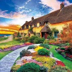 Kmart Kodak 1500 Piece Jigsaw Puzzle Country Cottage At Sunset Kids 10+ To Adults Game Home & Garden