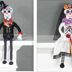 Balloon Agencies Critter Sitter Day Of The Dead Bride & Groom Dolls Halloween Decoration Props
