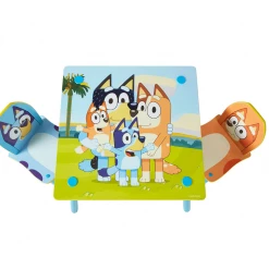 Moose Home & Garden Bluey & Bingo Wooden Kids Table & 2 Chairs Set Girls Boys Furniture