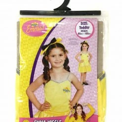 Rubie's Yellow Wiggle Emma Ballerina Tutu Skirt Footless Tights Jumper Wiggles Costume 24 Rubie's Yellow Wiggle Emma Ballerina Tutu Skirt Footless Tights Jumper Wiggles Costume