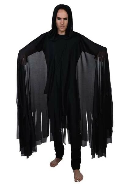 Tomfoolery Reaper Cape Sheer Black Halloween Mens Costume 2 Tomfoolery Reaper Cape Sheer Black Halloween Mens Costume