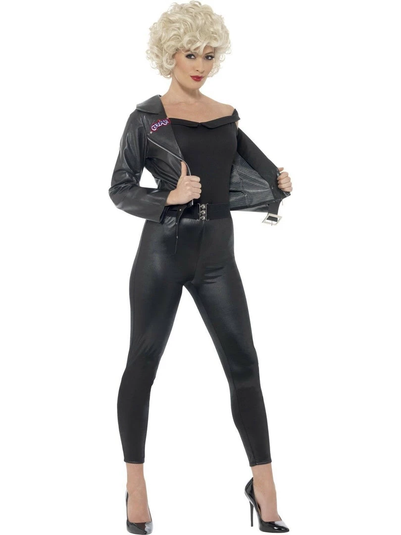 Smiffys Ladies Grease 50s Bad Sandy Final Scene Costume & Wig 1950s Black T-Bird Costumes 1 Smiffys Ladies Grease 50s Bad Sandy Final Scene Costume & Wig 1950s Black T-Bird Costumes